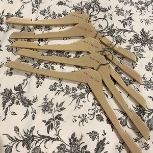 Ann Taylor wooden hangers. A set of 5 hangers